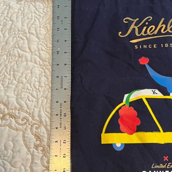 NWOT Kiehls Limited Edition Navy Blue Canvas Tote - Picture 3 of 8